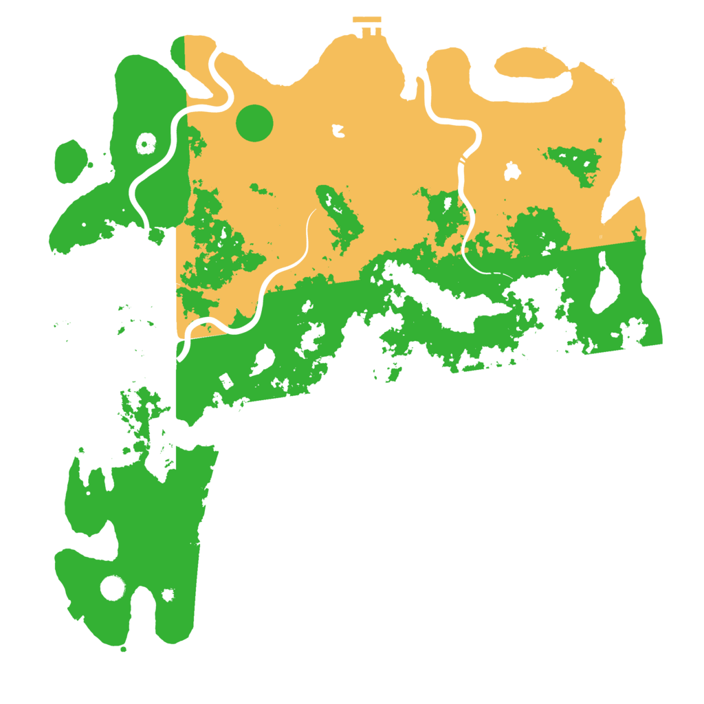 Biome Rust Map: Procedural Map, Size: 5000, Seed: 281429386