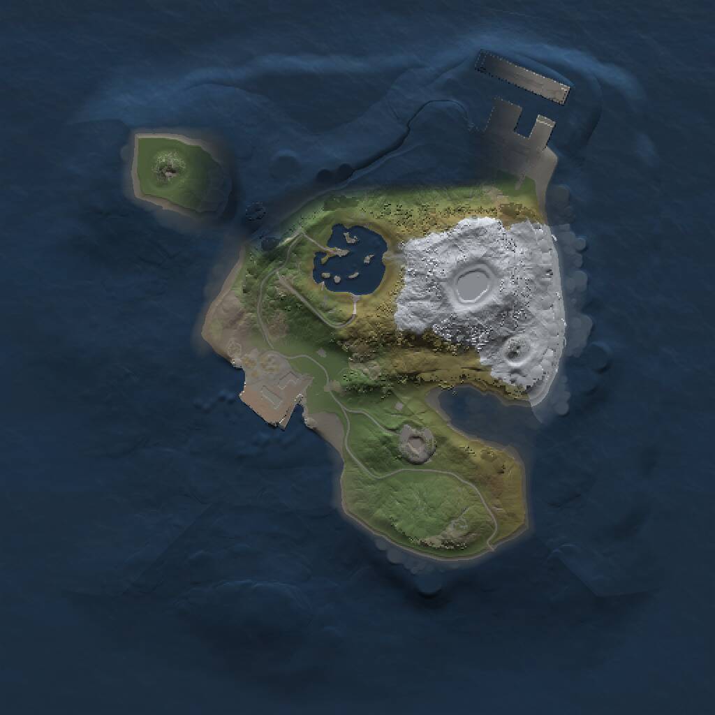 Rust Map: Procedural Map, Size: 1500, Seed: 969312747, 3 Monuments