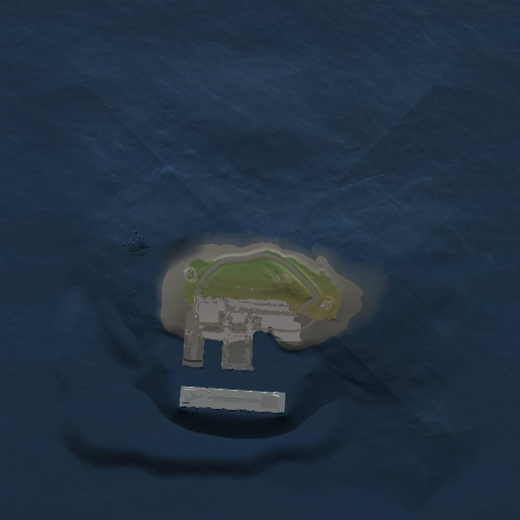 Rust Map: Procedural Map, Size: 1000, Seed: 911453175, 2 Monuments