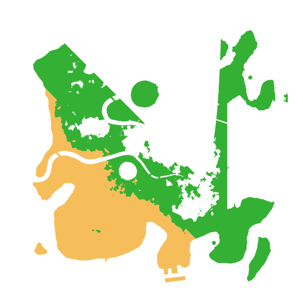 Biome Rust Map: Procedural Map, Size: 3000, Seed: 74829163