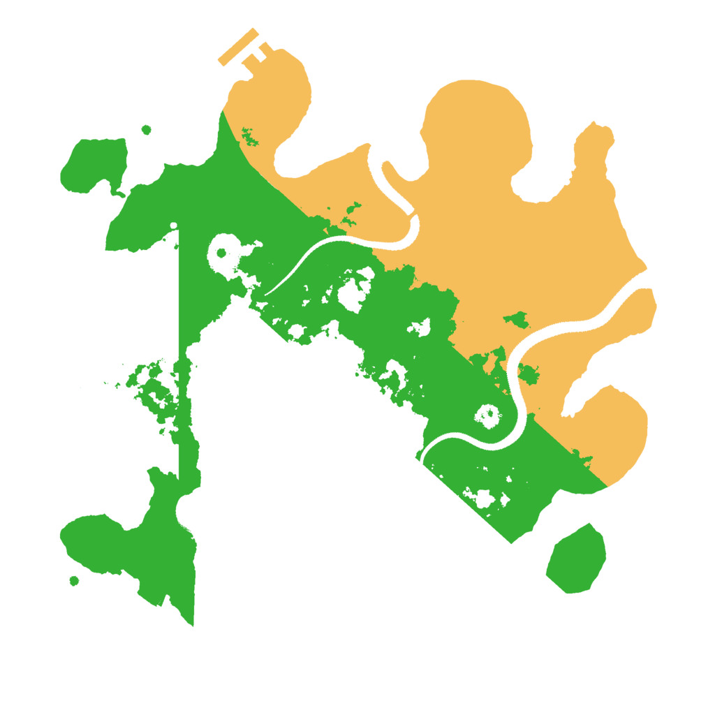 Biome Rust Map: Procedural Map, Size: 3000, Seed: 1051268244