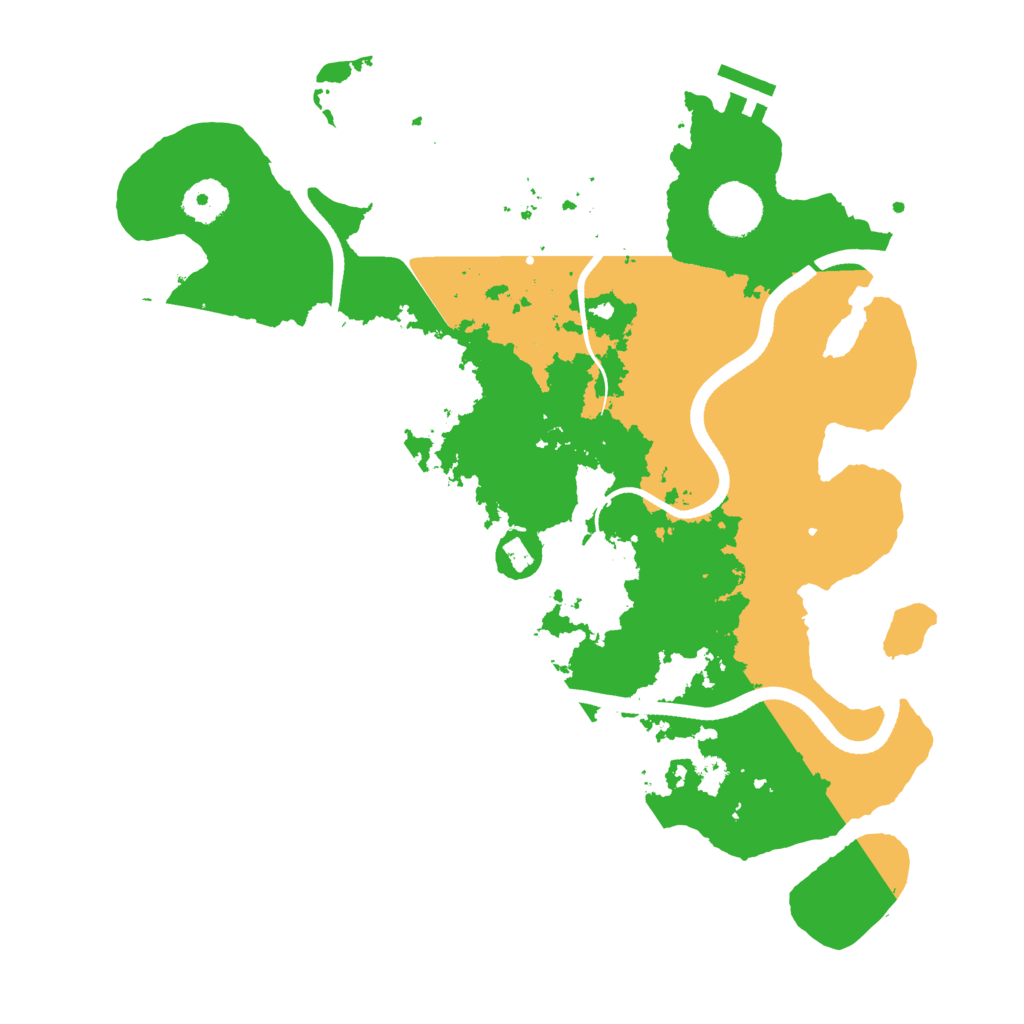 Biome Rust Map: Procedural Map, Size: 3500, Seed: 6983563