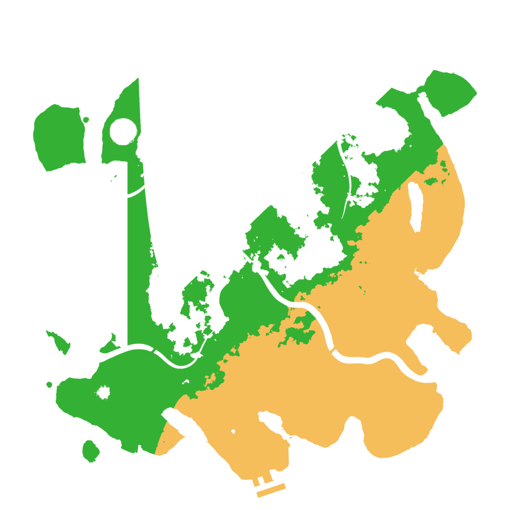 Biome Rust Map: Procedural Map, Size: 3500, Seed: 732584341