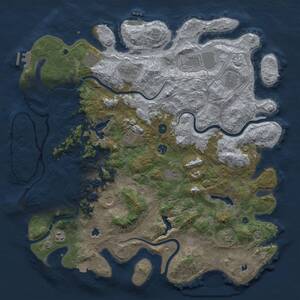 Thumbnail Rust Map: Procedural Map, Size: 4800, Seed: 1271749281, 17 Monuments