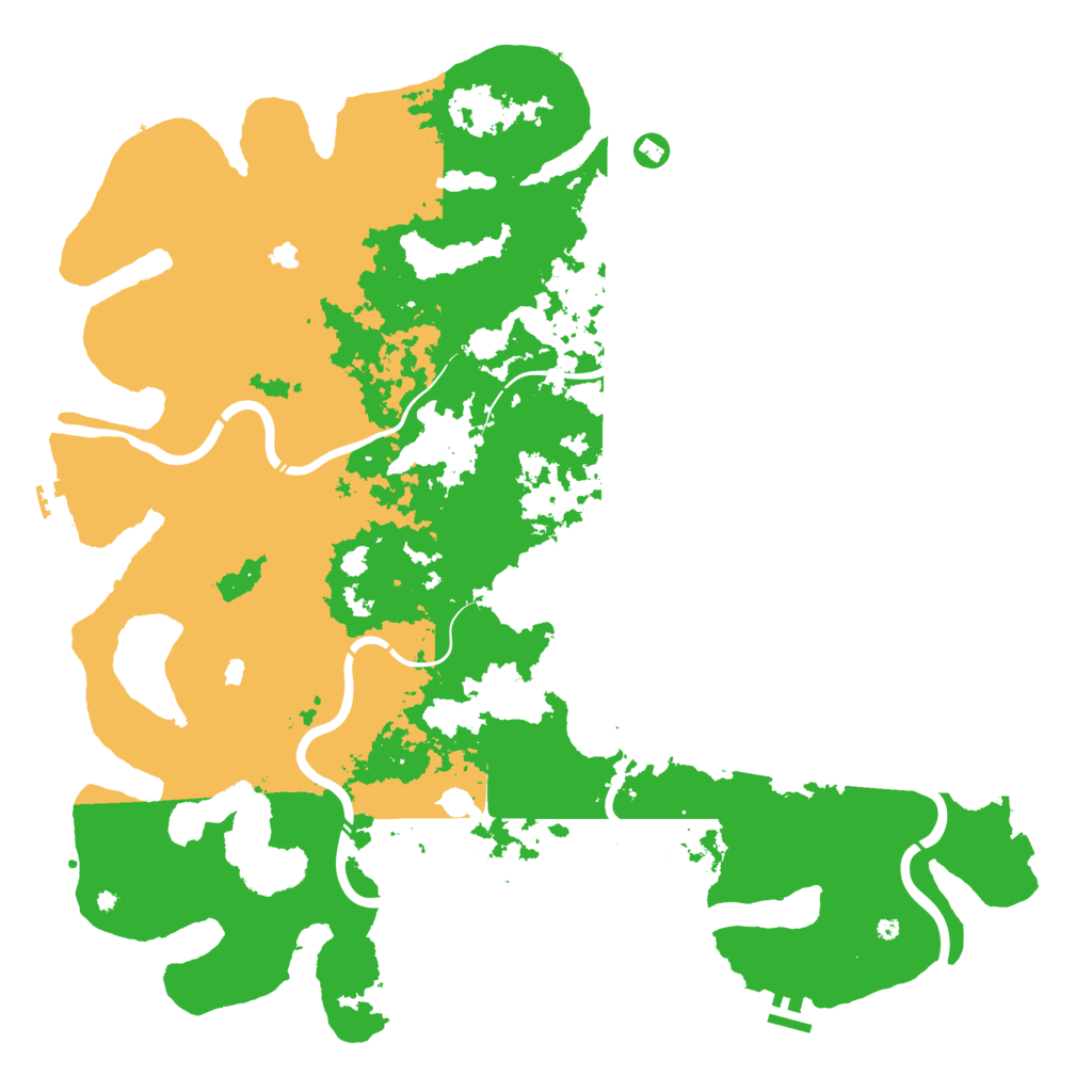 Biome Rust Map: Procedural Map, Size: 5000, Seed: 437702467
