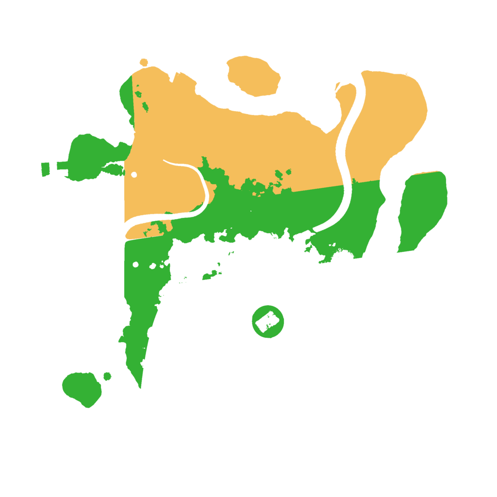 Biome Rust Map: Procedural Map, Size: 2500, Seed: 1006469985
