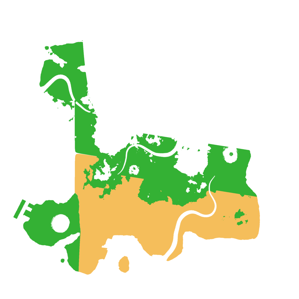 Biome Rust Map: Procedural Map, Size: 3000, Seed: 345466664