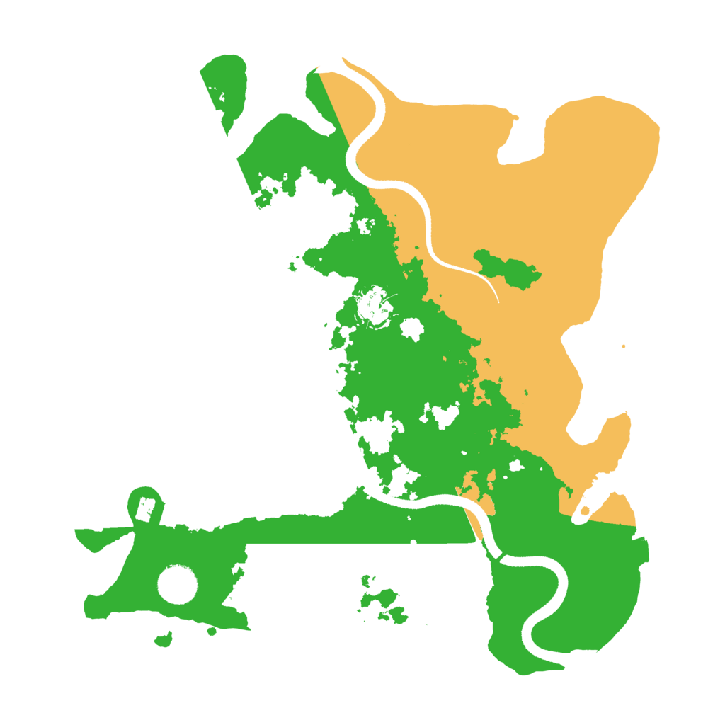 Biome Rust Map: Procedural Map, Size: 3300, Seed: 686868