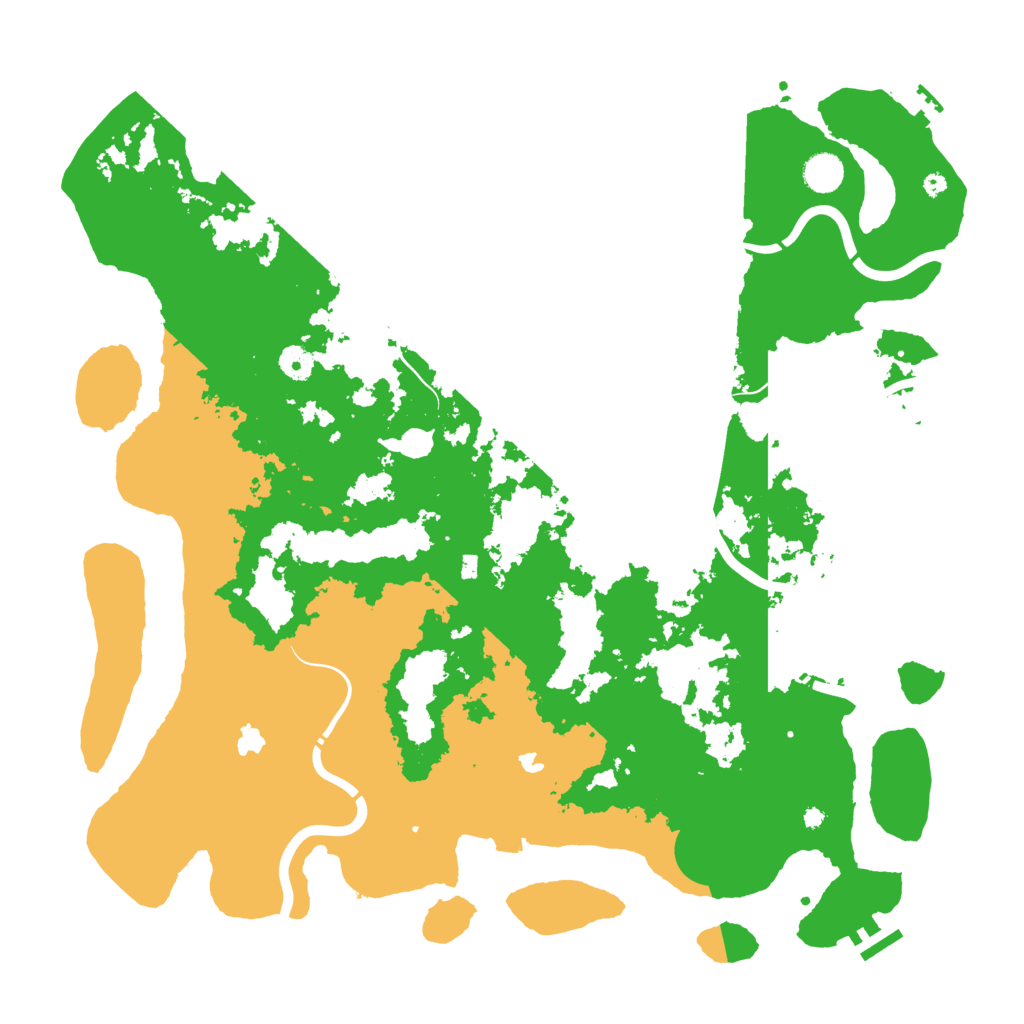 Biome Rust Map: Procedural Map, Size: 4500, Seed: 1205299699