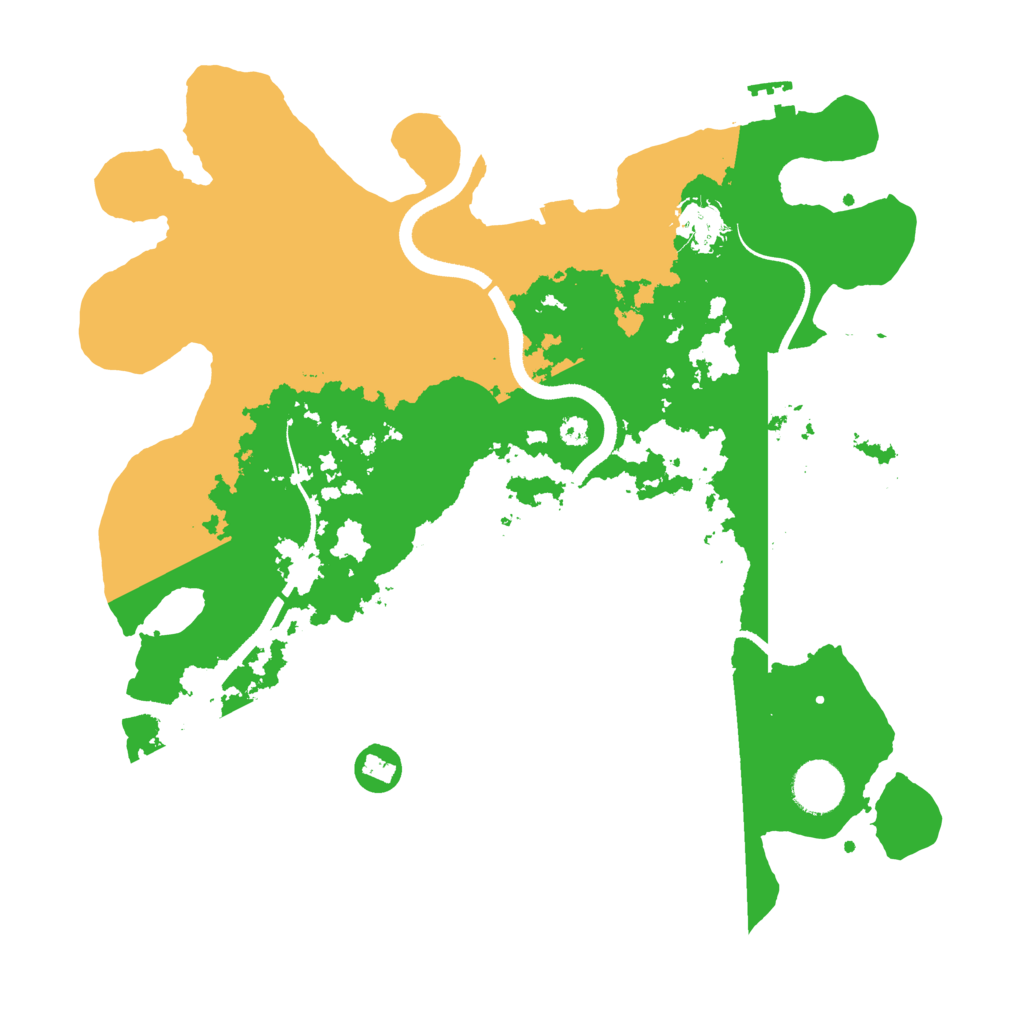 Biome Rust Map: Procedural Map, Size: 3500, Seed: 87681679