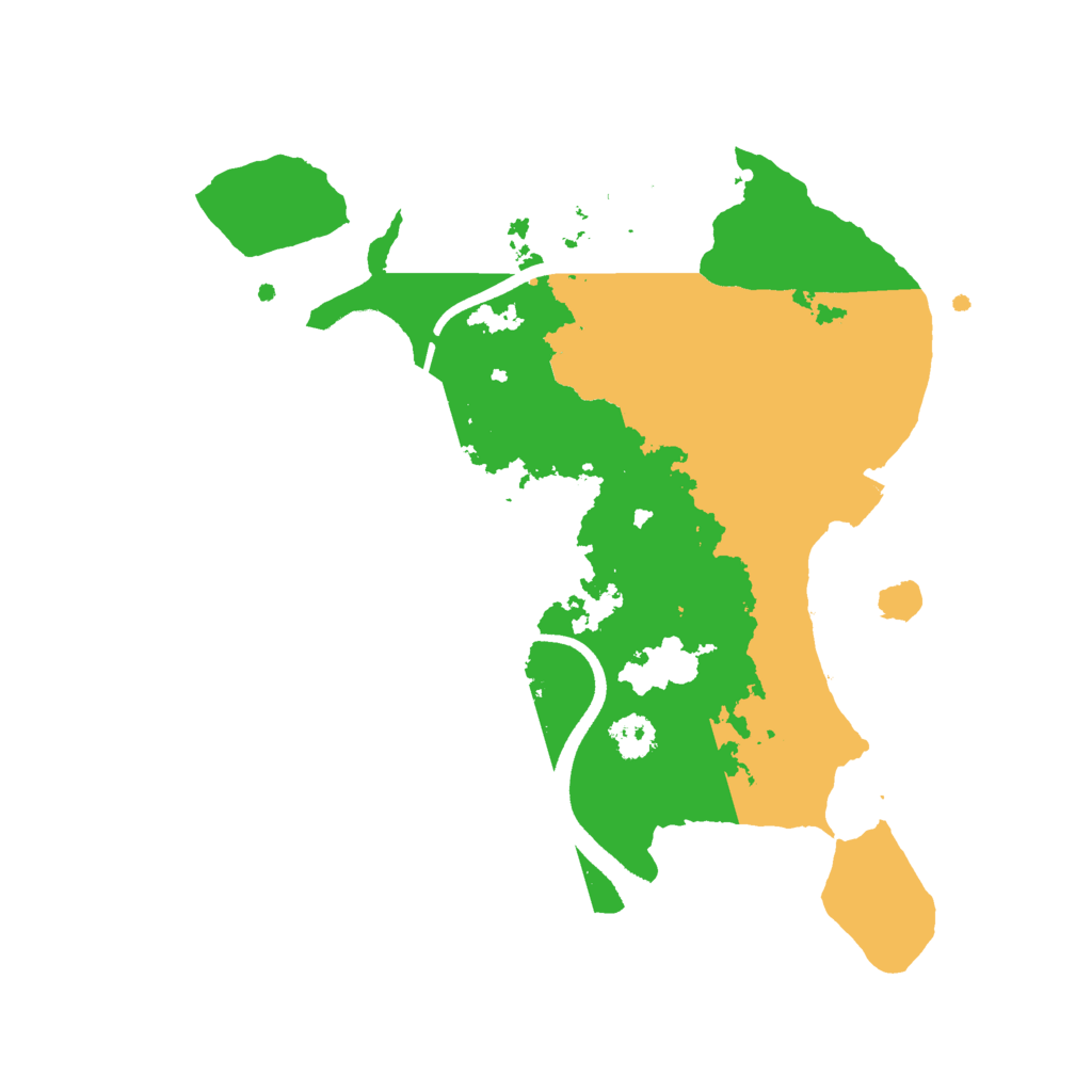 Biome Rust Map: Procedural Map, Size: 2500, Seed: 1744059443