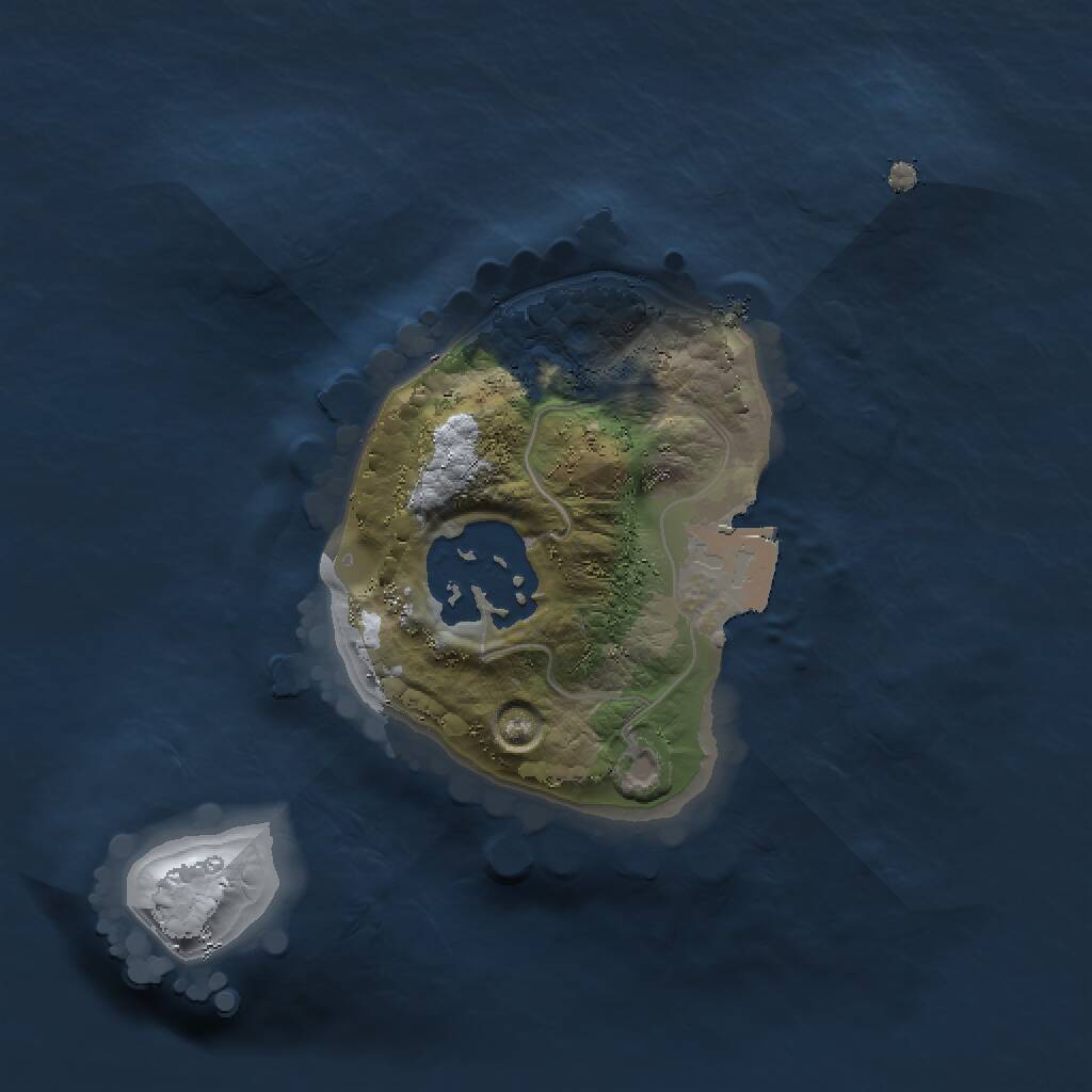 Rust Map: Procedural Map, Size: 1500, Seed: 1366458243, 2 Monuments