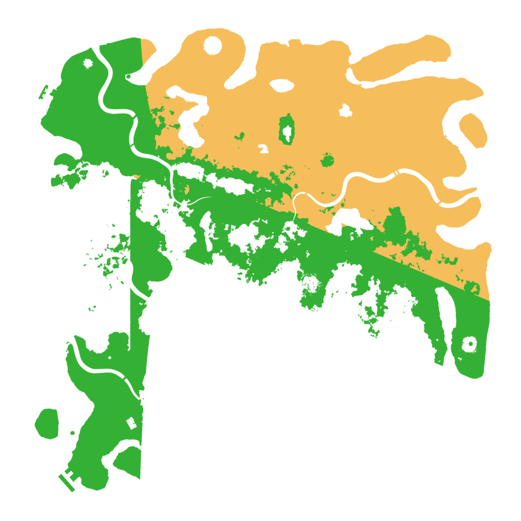 Biome Rust Map: Procedural Map, Size: 5000, Seed: 13615985
