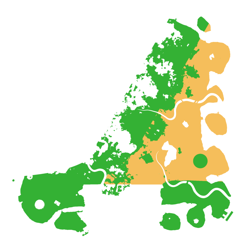 Biome Rust Map: Procedural Map, Size: 4500, Seed: 8644500