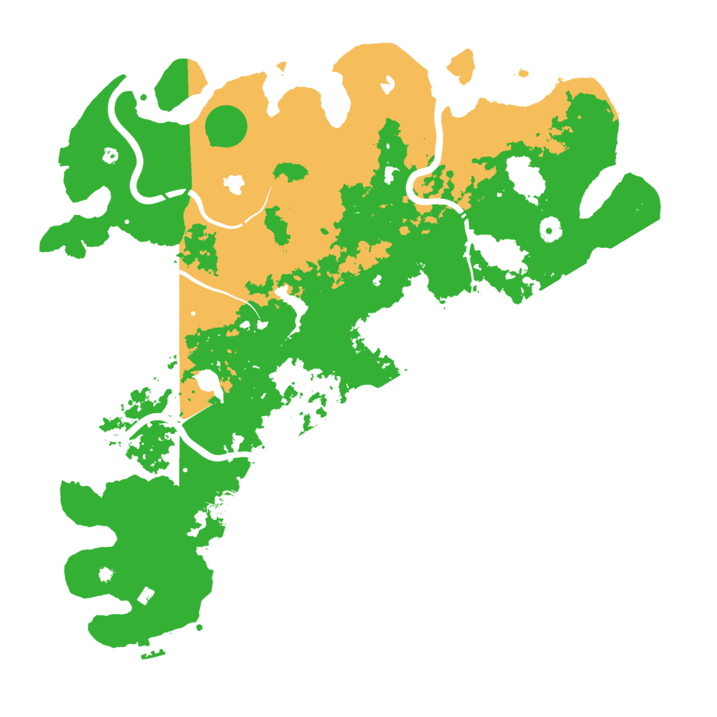 Biome Rust Map: Procedural Map, Size: 4500, Seed: 866690622