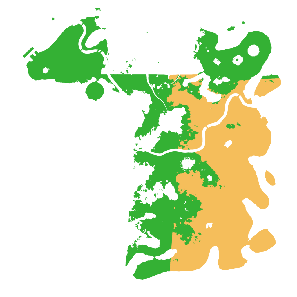 Biome Rust Map: Procedural Map, Size: 4500, Seed: 523809883