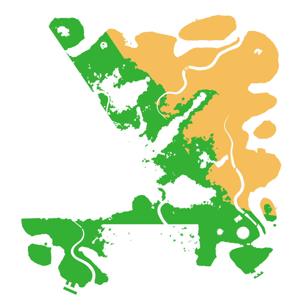 Biome Rust Map: Procedural Map, Size: 4250, Seed: 13568