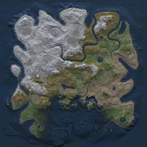 Thumbnail Rust Map: Procedural Map, Size: 4000, Seed: 723845621, 15 Monuments