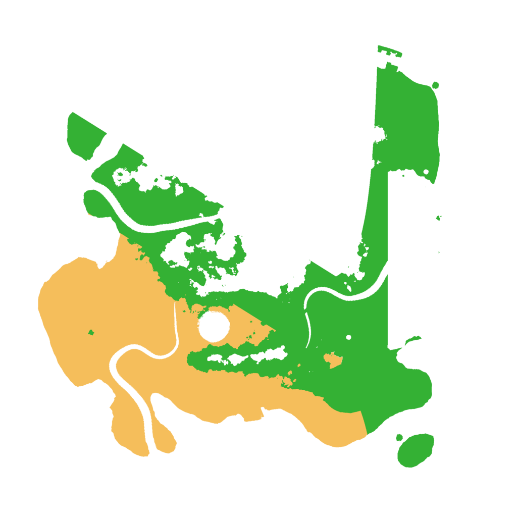 Biome Rust Map: Procedural Map, Size: 3000, Seed: 2479881
