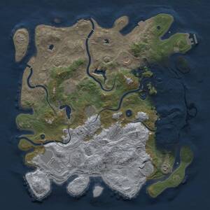 Thumbnail Rust Map: Procedural Map, Size: 4500, Seed: 1882030548, 15 Monuments