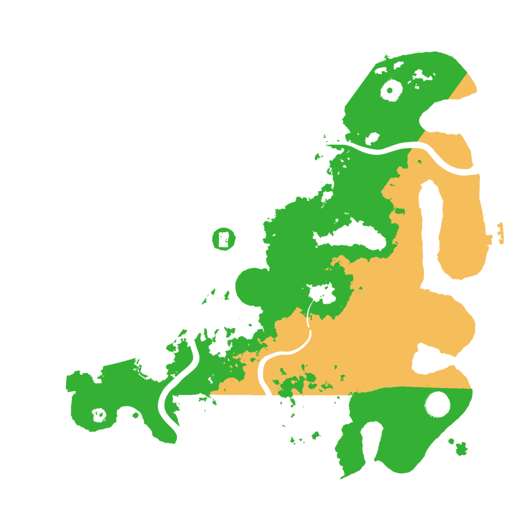 Biome Rust Map: Procedural Map, Size: 3700, Seed: 58154
