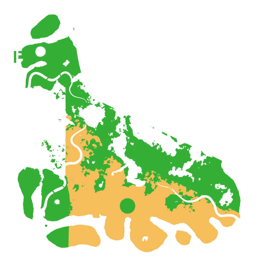 Biome Rust Map: Procedural Map, Size: 4500, Seed: 483257