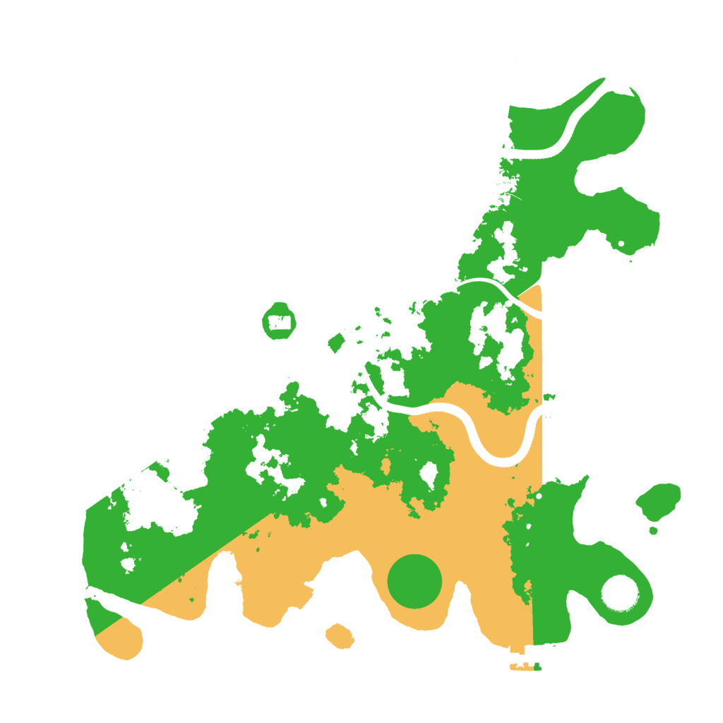 Biome Rust Map: Procedural Map, Size: 3500, Seed: 1848390808