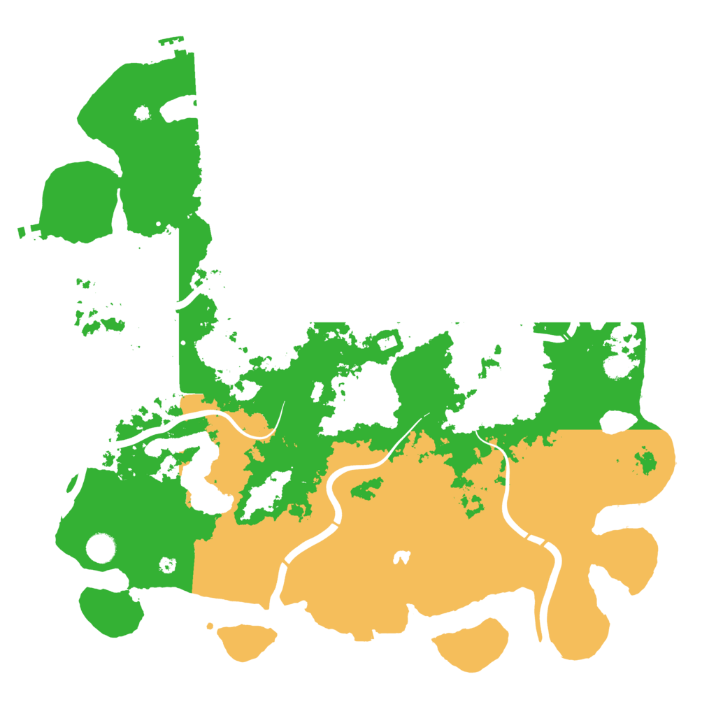 Biome Rust Map: Procedural Map, Size: 4300, Seed: 233621104