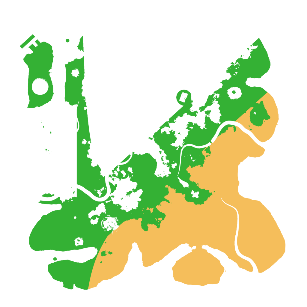 Biome Rust Map: Procedural Map, Size: 3500, Seed: 184186952