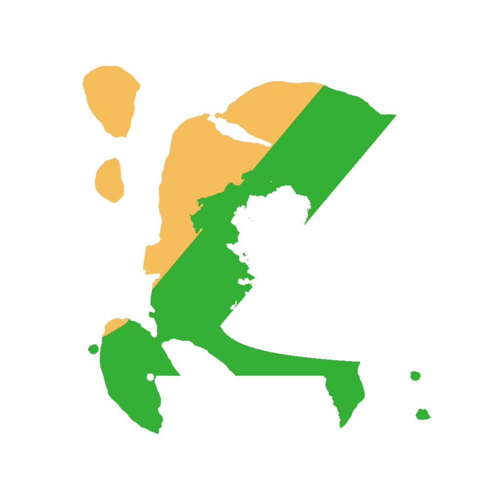 Biome Rust Map: Procedural Map, Size: 2000, Seed: 74397
