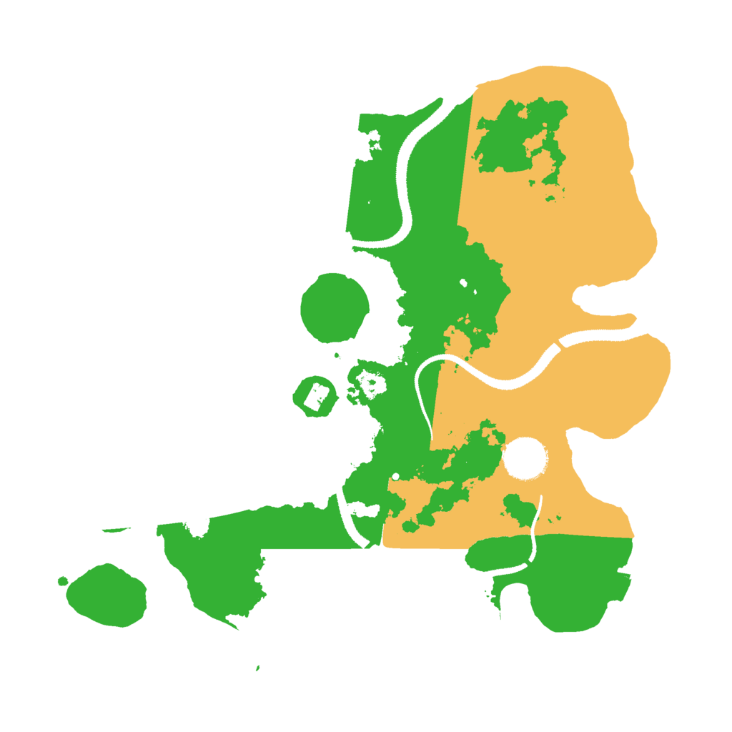 Biome Rust Map: Procedural Map, Size: 3000, Seed: 52571314