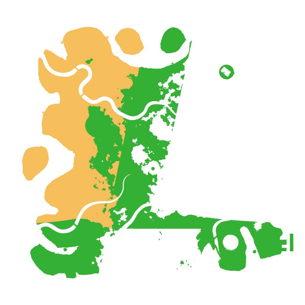 Biome Rust Map: Procedural Map, Size: 3500, Seed: 83012