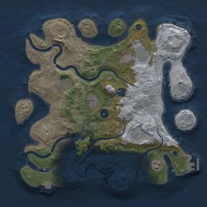 Thumbnail Rust Map: Procedural Map, Size: 3500, Seed: 83012, 13 Monuments