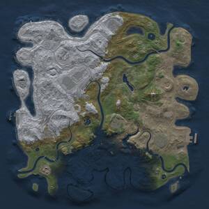 Thumbnail Rust Map: Procedural Map, Size: 4250, Seed: 1800781254, 16 Monuments