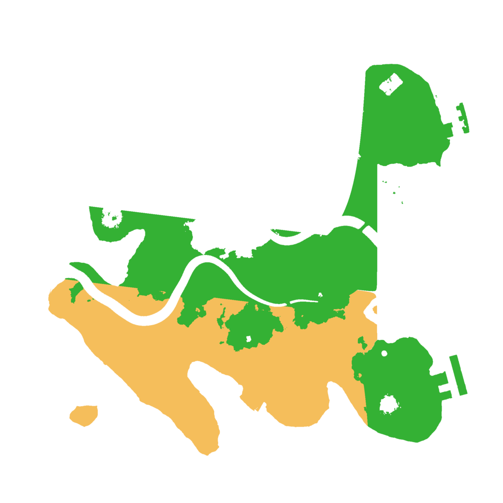 Biome Rust Map: Procedural Map, Size: 2500, Seed: 1320982168