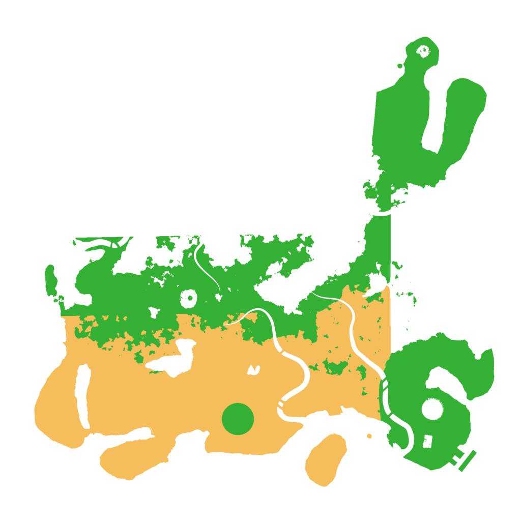 Biome Rust Map: Procedural Map, Size: 4300, Seed: 1899693224