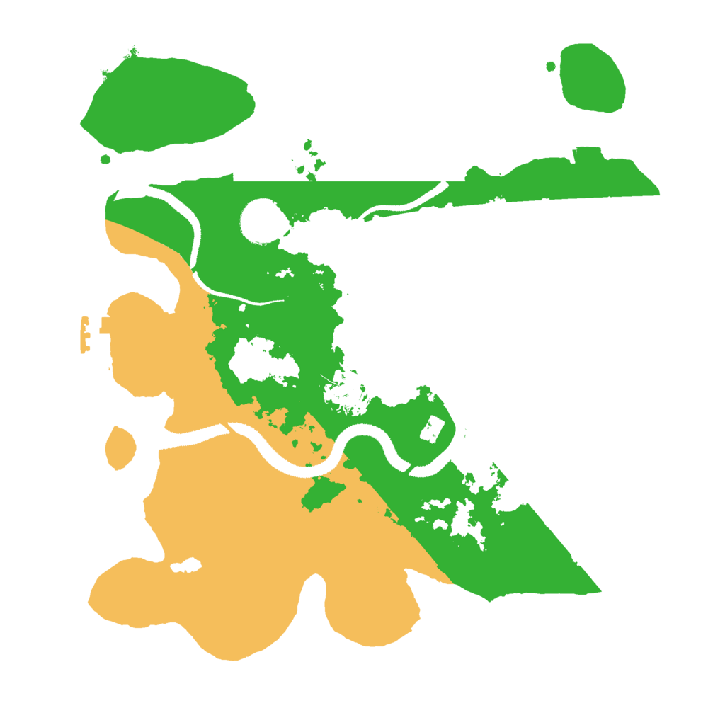 Biome Rust Map: Procedural Map, Size: 3000, Seed: 16616