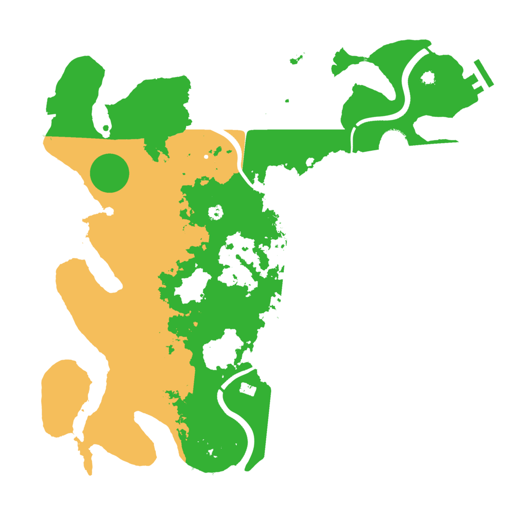 Biome Rust Map: Procedural Map, Size: 3500, Seed: 569488893