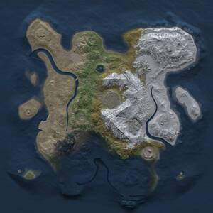 Thumbnail Rust Map: Procedural Map, Size: 2800, Seed: 1992547638, 10 Monuments