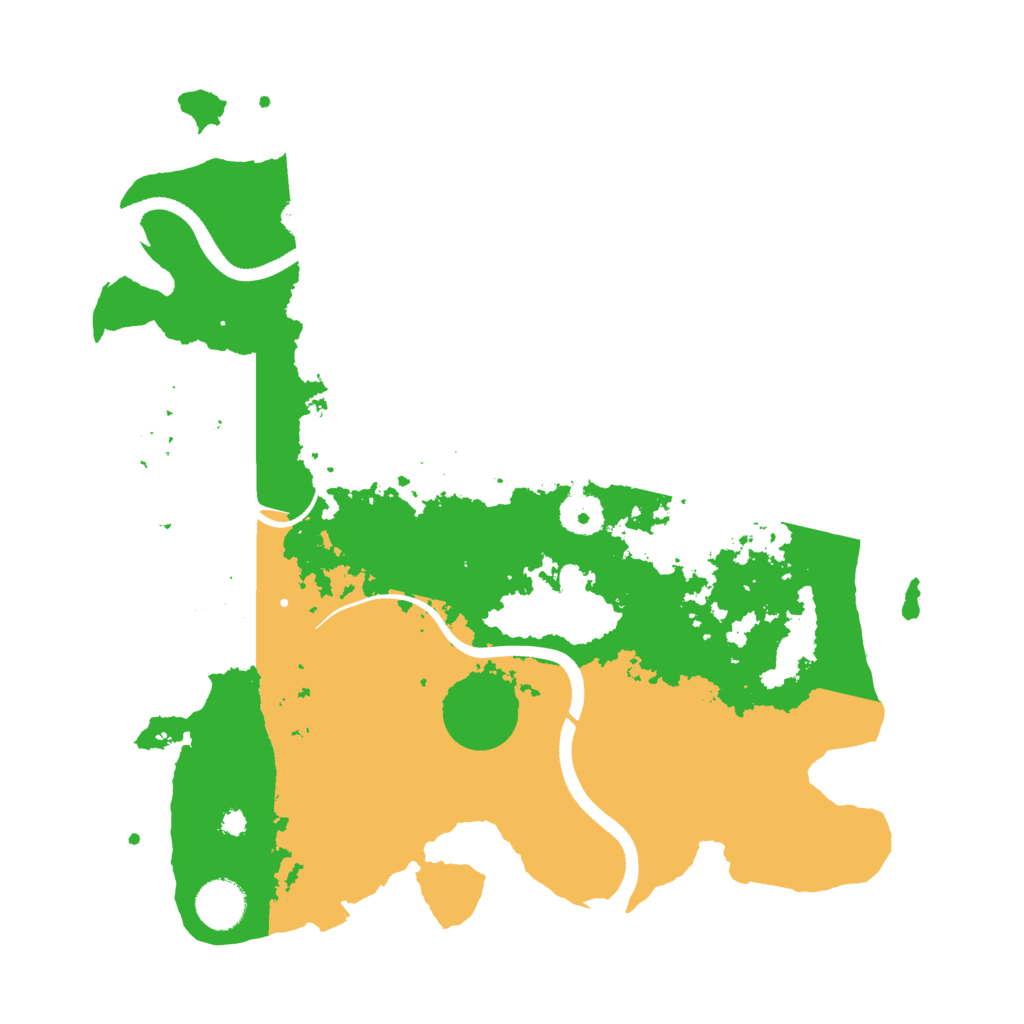 Biome Rust Map: Procedural Map, Size: 3600, Seed: 2077477819