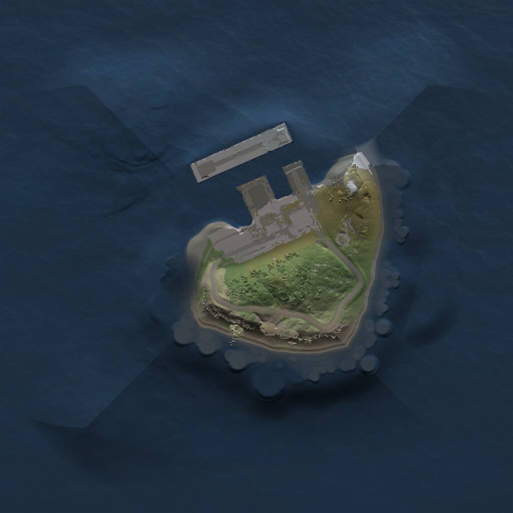 Rust Map: Procedural Map, Size: 1000, Seed: 968424, 2 Monuments