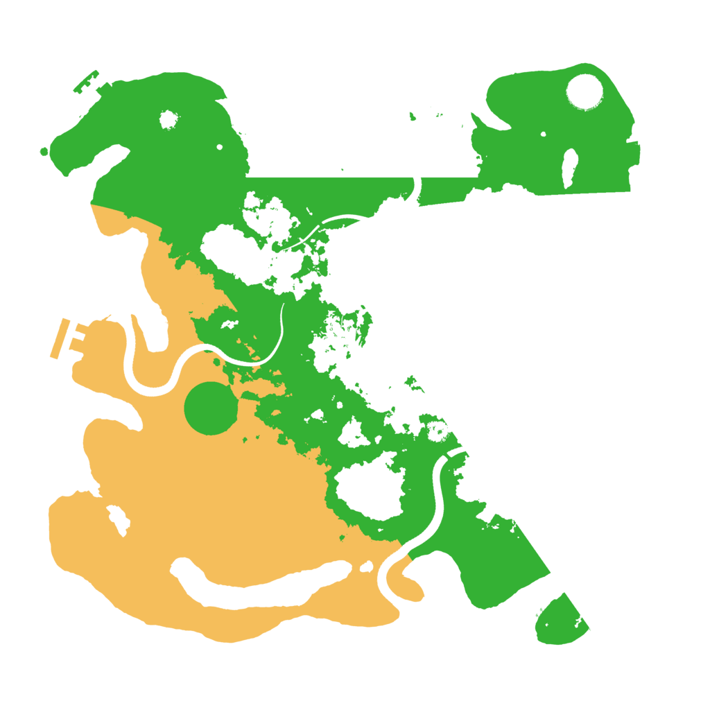 Biome Rust Map: Procedural Map, Size: 3500, Seed: 758861982