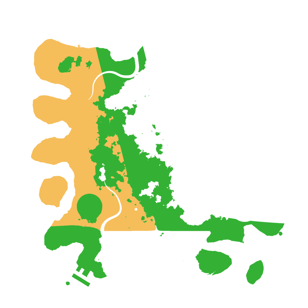 Biome Rust Map: Procedural Map, Size: 3200, Seed: 6661130