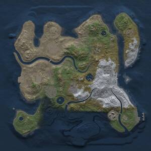 Thumbnail Rust Map: Procedural Map, Size: 3000, Seed: 28062026, 12 Monuments