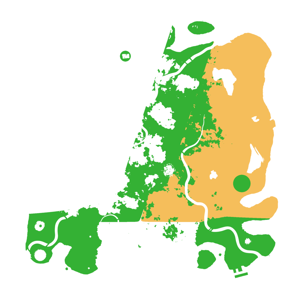 Biome Rust Map: Procedural Map, Size: 4500, Seed: 1246744018