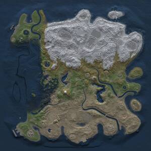 Thumbnail Rust Map: Procedural Map, Size: 4250, Seed: 192335345, 17 Monuments