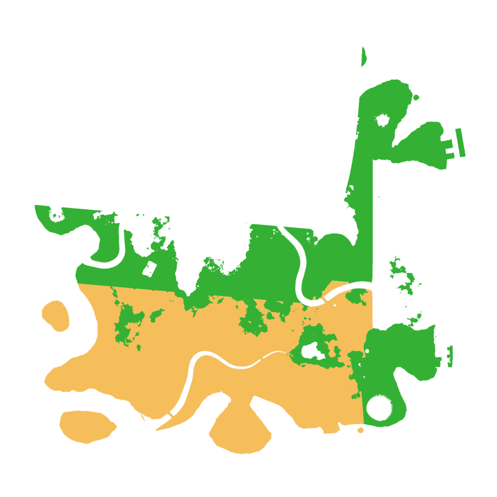Biome Rust Map: Procedural Map, Size: 3500, Seed: 9954321