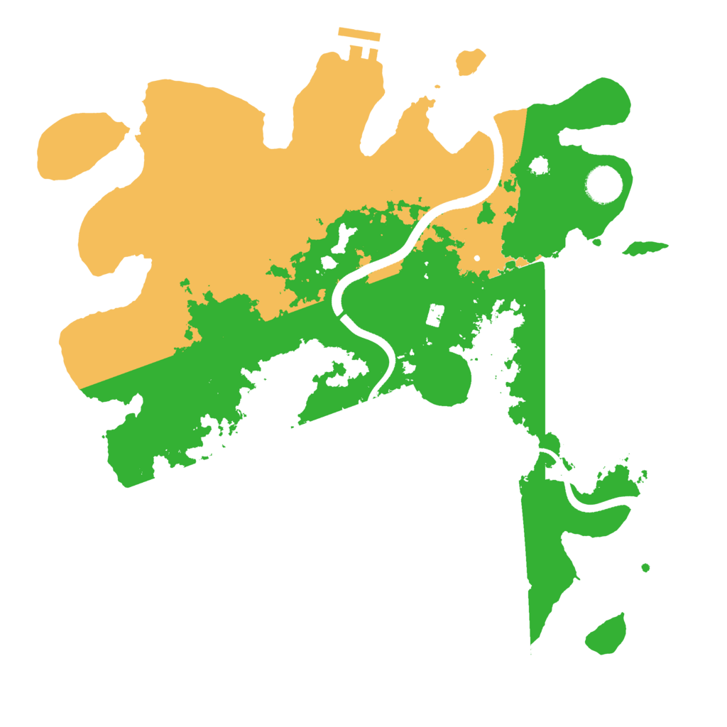 Biome Rust Map: Procedural Map, Size: 3500, Seed: 47407379