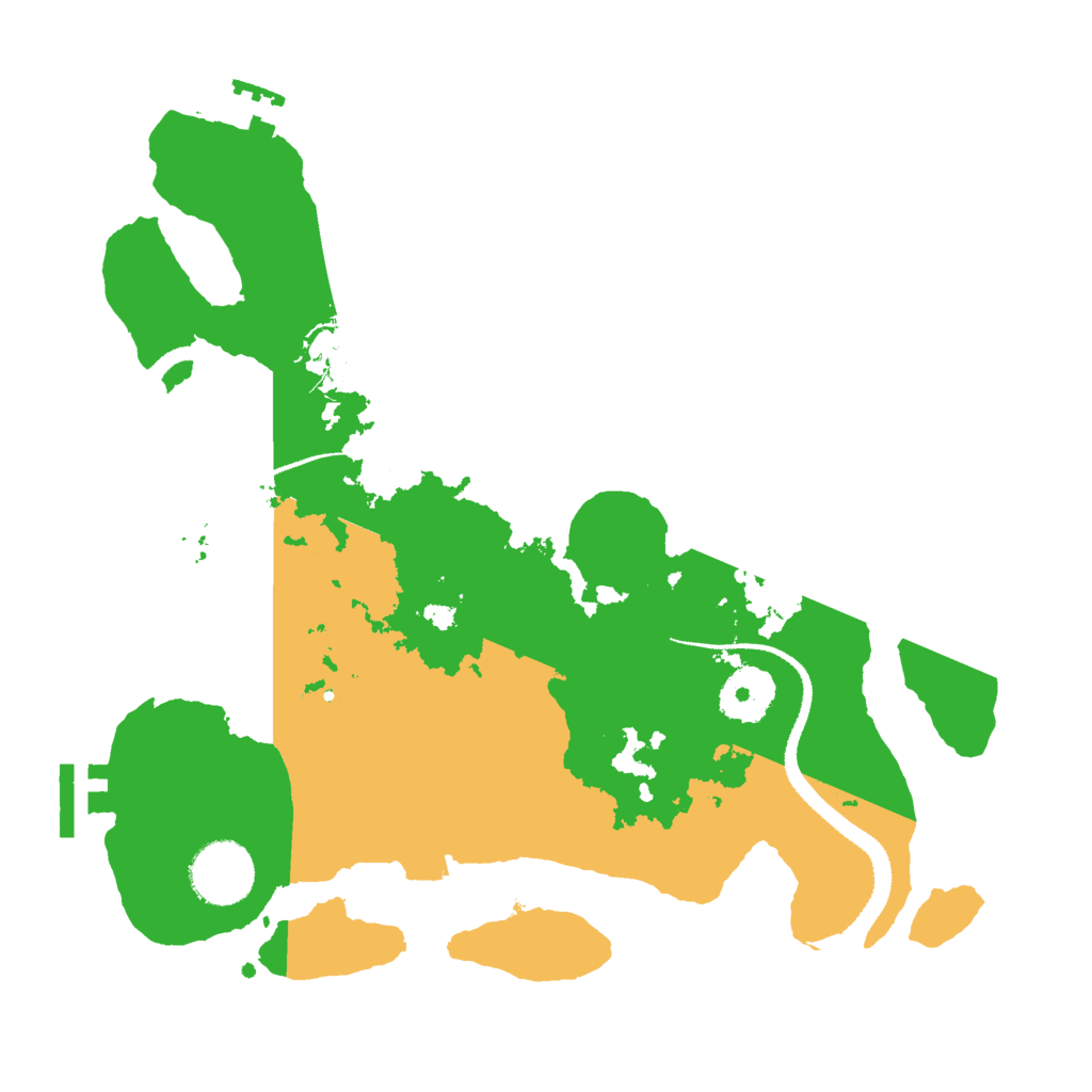 Biome Rust Map: Procedural Map, Size: 3000, Seed: 109123333