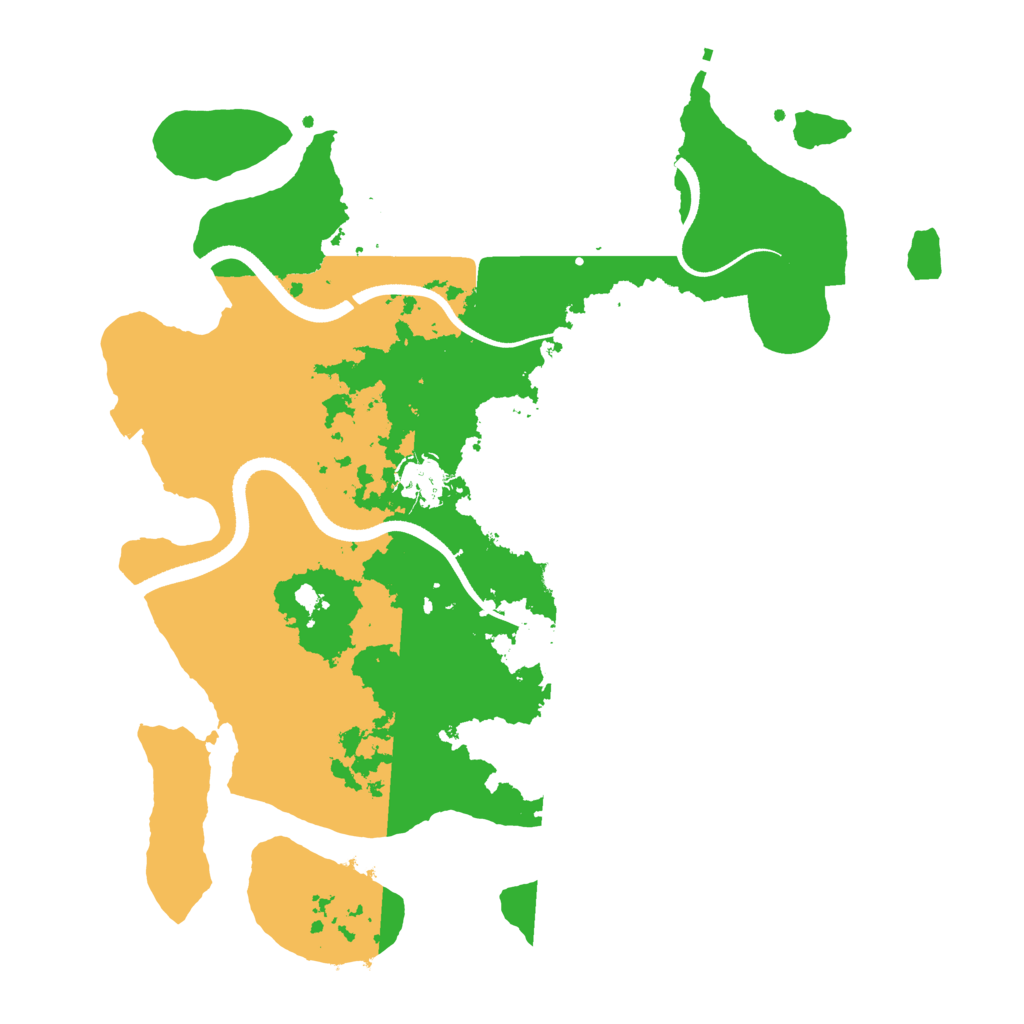 Biome Rust Map: Procedural Map, Size: 3500, Seed: 474715734
